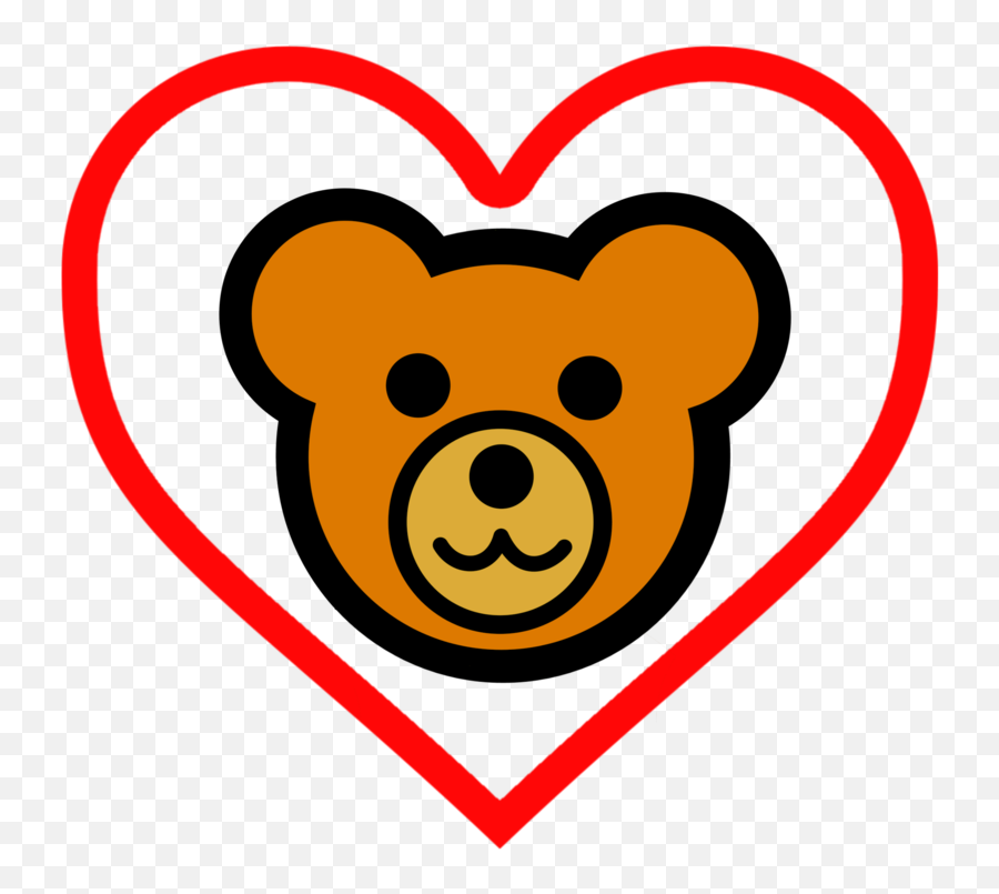 Heart Love Area Png Clipart - Colored Teddy Bear Clipart Emoji,Gummy Bear Clipart