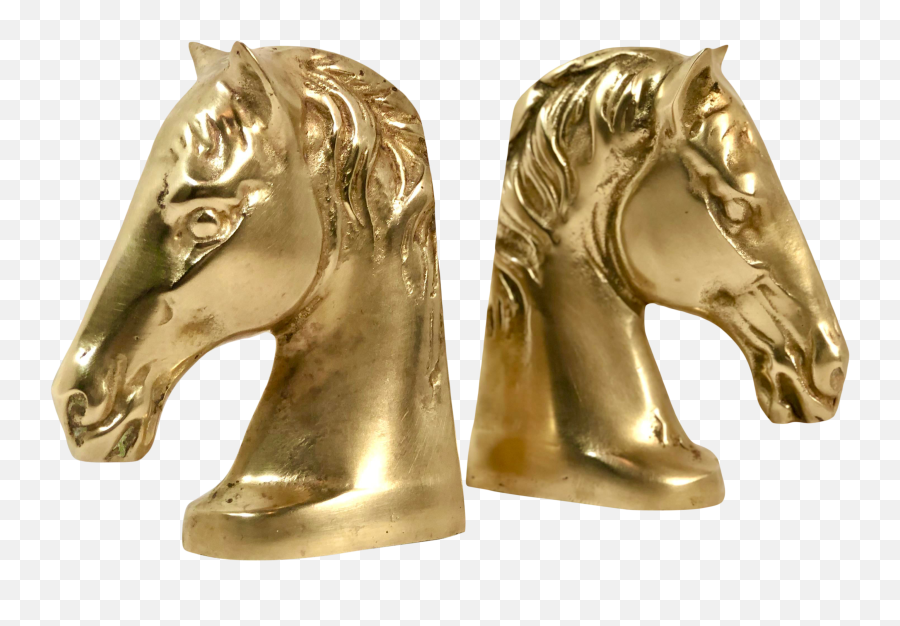 Woodstone Horse Head Bookends Desk Accessories U0026 Storage - Brass Horse Head Bookends Emoji,Horse Head Png