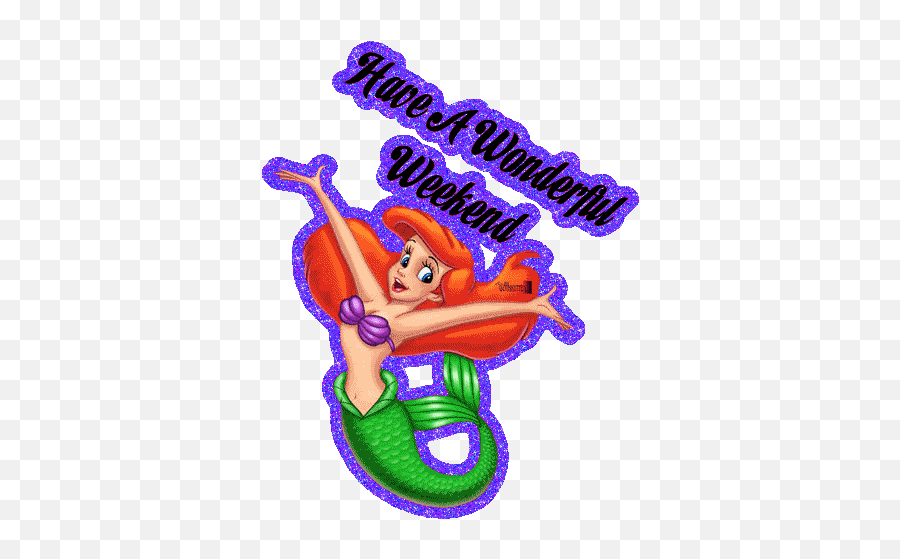 Weekend Scraps Weekend Comments Wishes For Orkut Myspace - Mermaid Happy Friday Emoji,Weekend Clipart