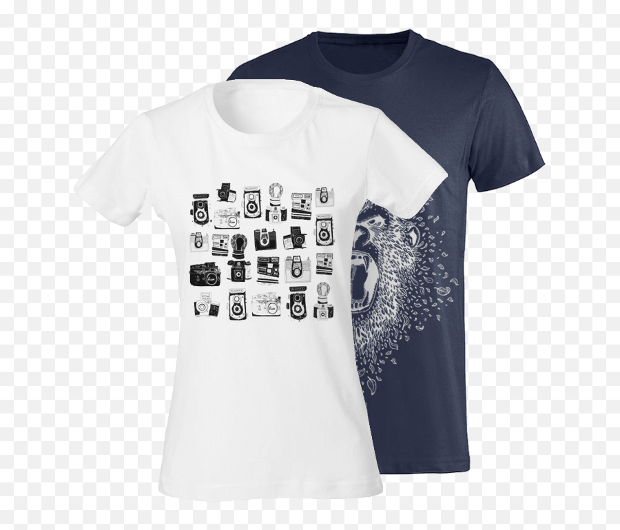 Custom T - Shirts Personalizzalo Maglietta Donna Personalizzata Con Emoji,Cotton Logos