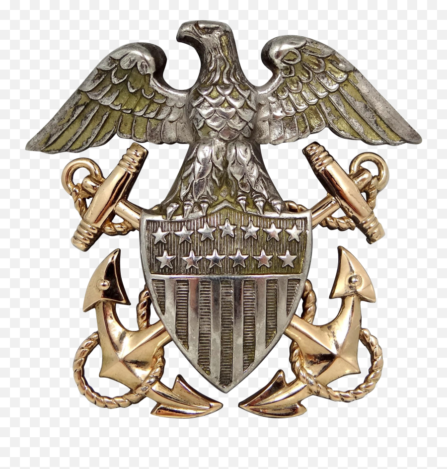 Wwii U - Transparent Us Navy Officer Crest Emoji,Us Navy Logo Png