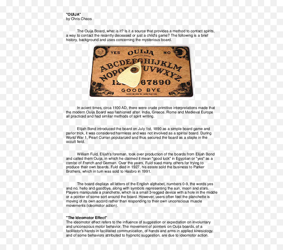 Ouija Board Research Papers - Language Emoji,Ouija Board Png
