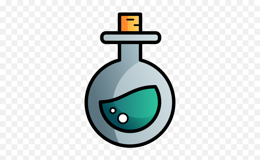 Poison Round Flask Cartoon Icon - Pociones Animadas Png Emoji,Poison Logos