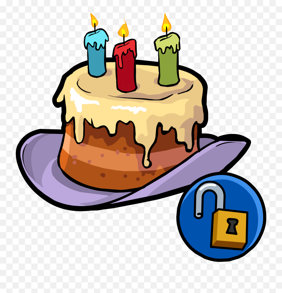 Happy Birthday Hat Club Penguin Rewritten Wiki Fandom - Birthday Cake Hat Png Emoji,Birthday Hat Png