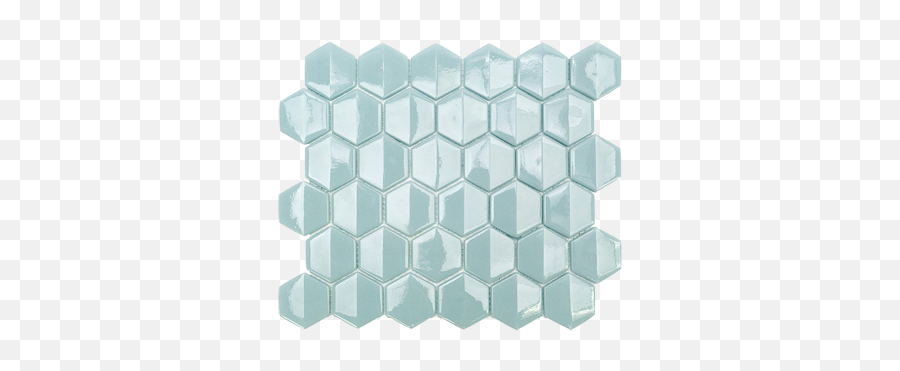 Halcyon 3d Hexagon Recycled Glass Tile - Decorative Emoji,Hexagon Pattern Png