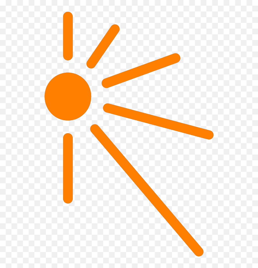 Half Sun Clip Art Icon And Svg - Sun Rays Cartoon Png Emoji,Cartoon Sun Png