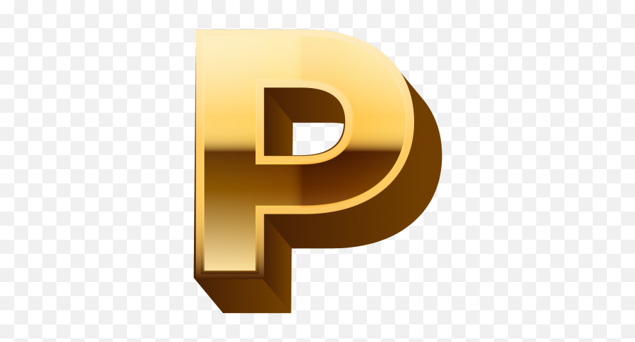 3d Letter P Golden Logo Png Images Download - Yourpngcom Emoji,Golden Logo