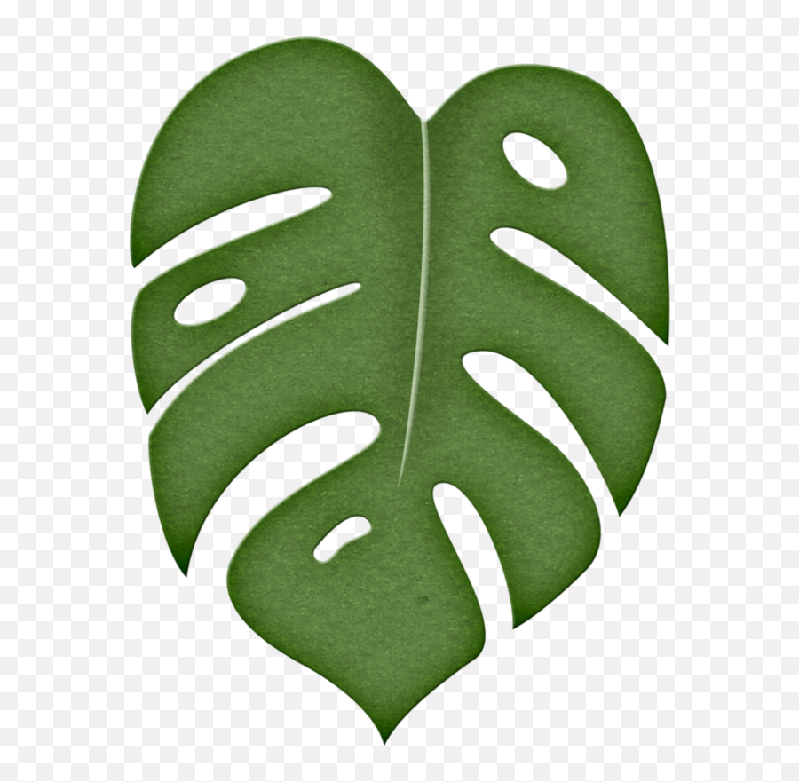Jungle Leaf Png - Folha Costela De Adão Molde Emoji,Jungle Clipart