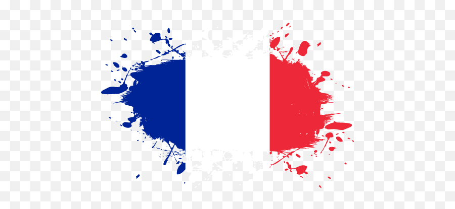 Vector Country Flag Of France - Ink Splat Vector World Flags Emoji,French Flag Png