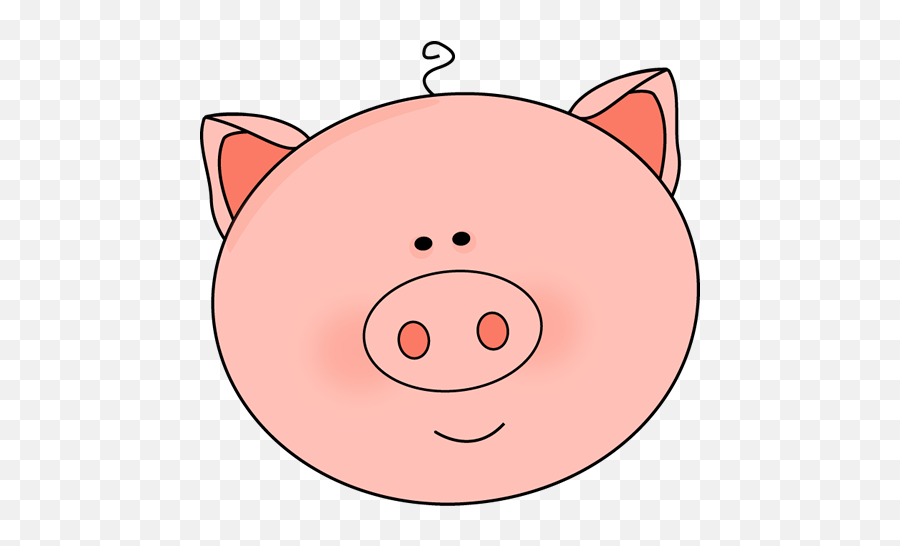Cute Pig Clipart - Farm Animals Faces Clipart Emoji,Pig Clipart