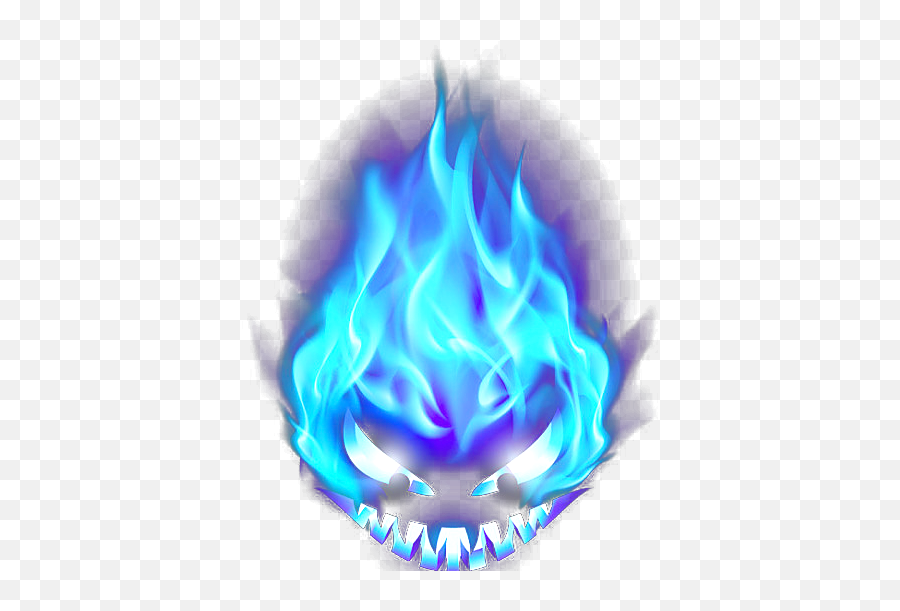 Download Hd Blue Flame Png Image With - Png Emoji,Flame Png