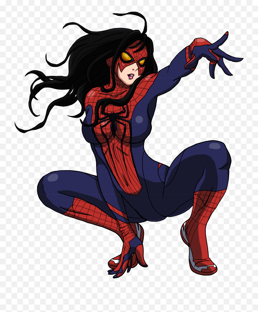 Spider - Woman Andrew Garfeild By Bluesupersonic Spider Spiderwoman Png Emoji,Superhero Logo