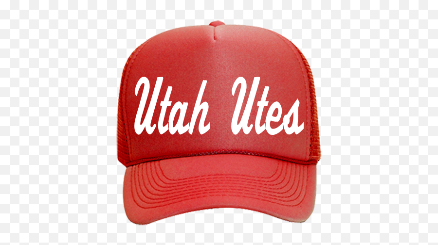 Utah Utes Mesh Trucker Hat Only 1160 Printed - For Baseball Emoji,Utah Utes Logo