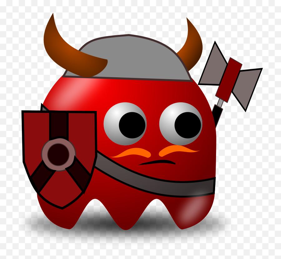 Pacman Viking Emoji,Viking Clipart