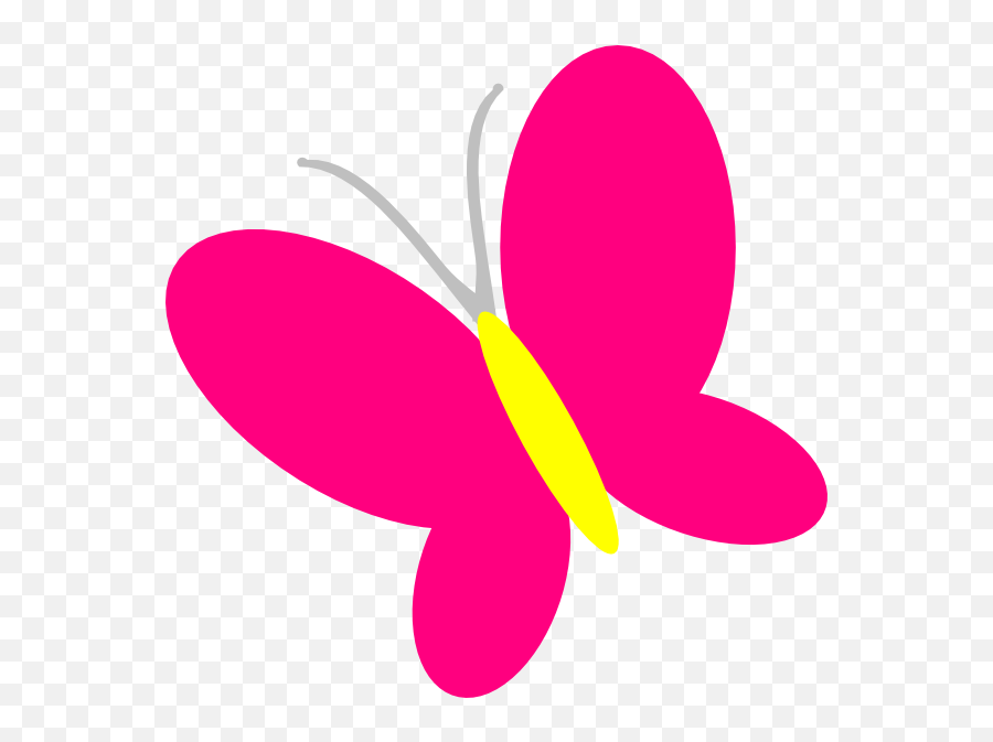 Butterfly Clipart Danaamca Top - Cartoon Pink Butterfly Clipart Emoji,Butterfly Clipart