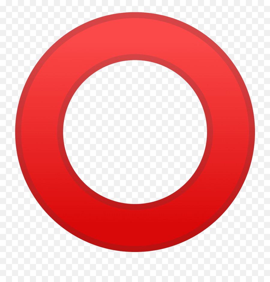 Hollow Red Circle Emoji - Cirque Du Fer A Cheval,Red Circle Transparent