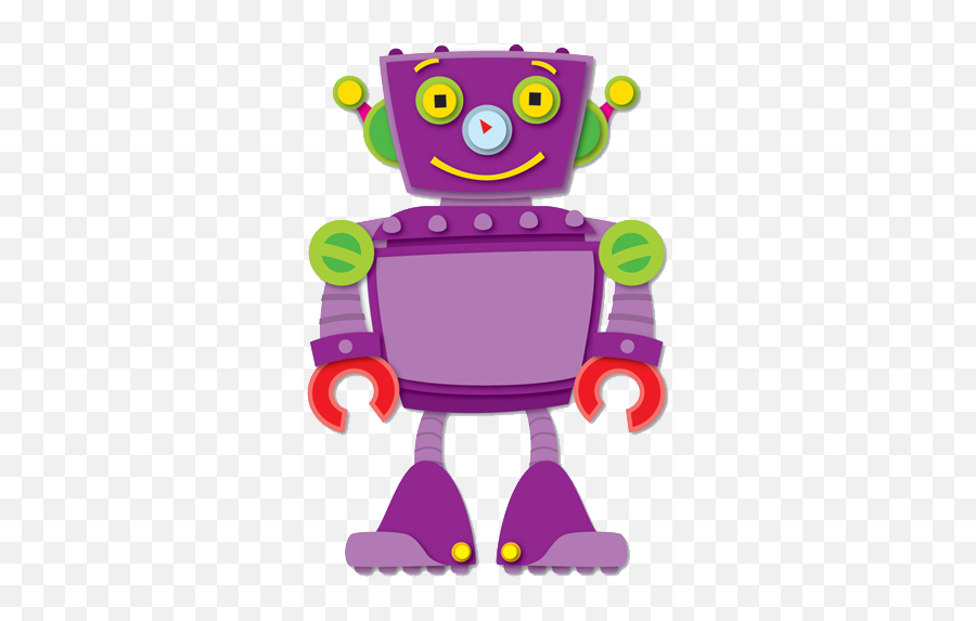 Robot Bolt Counting Game - Purple Girl Robot Clipart Emoji,Robot Clipart