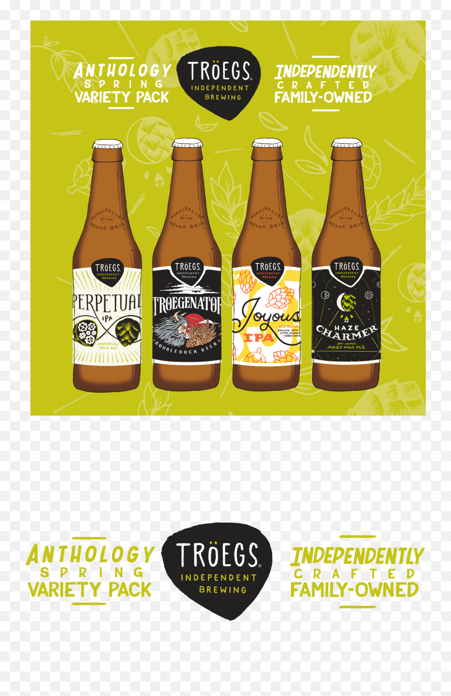 Logo - Anthology Spring Tröegs Independent Brewing Glass Bottle Emoji,Spring Logo