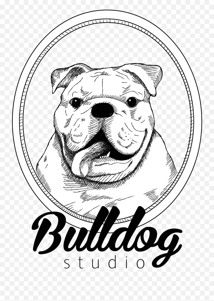 Happy Clipart Bulldog Transparent Free For Animated Dog - Logos De Bulldog Ingles Emoji,Happy Clipart