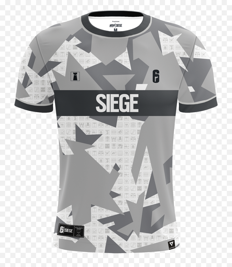 Rainbow Six Siege Defender Jersey - White Camo Rainbow Six Siege Emoji,Rainbow Six Siege Transparent