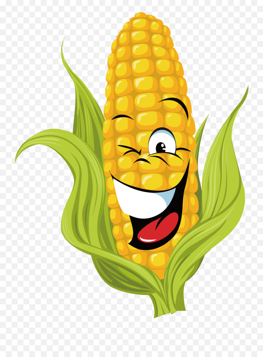 Vegetables Clipart Corn Vegetables Corn Transparent Free - Corn Cartoon Png Emoji,Corn Clipart