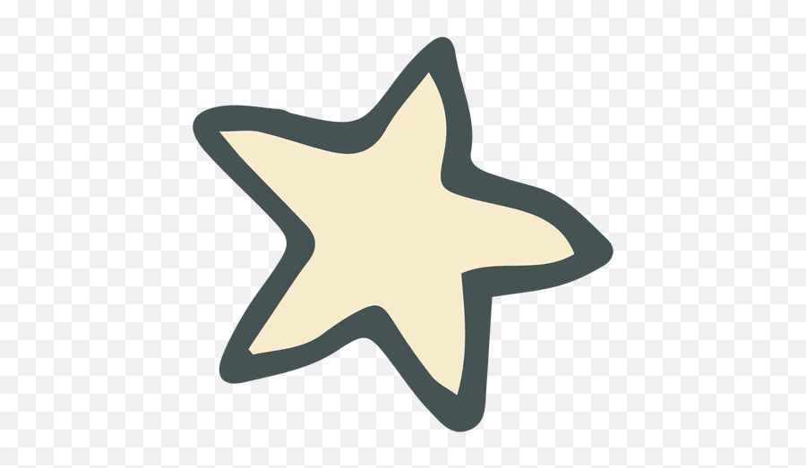 Yellow Star Hand Drawn Cartoon 9 - Transparent Hand Drawn Star Emoji,Yellow Star Png