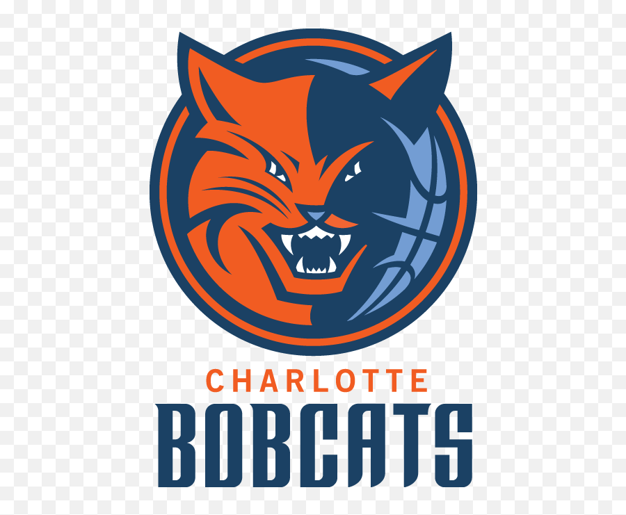 Download Bobcats Logo Png - Transparent Charlotte Bobcats Logo Emoji,Bobcats Logo