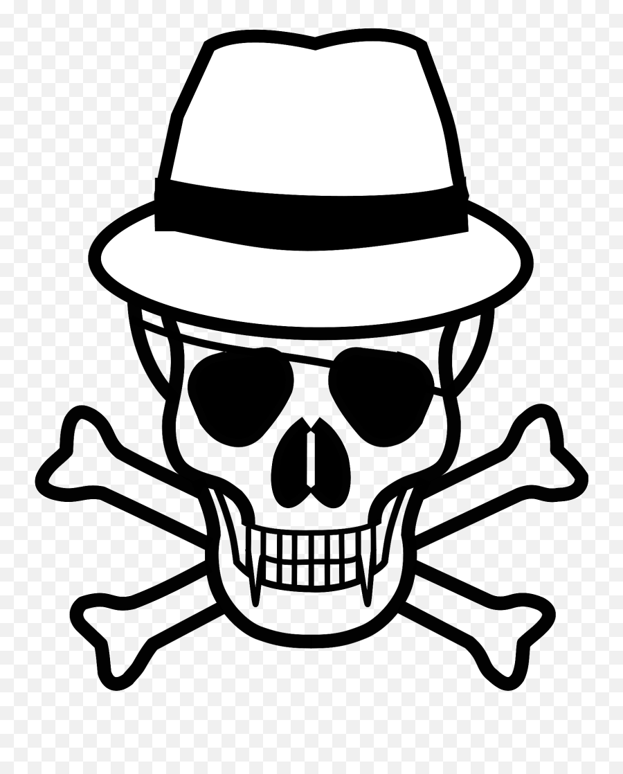 Vampire Skull And Crossbones Clipart - Death Symbol Emoji,Crossbones Png