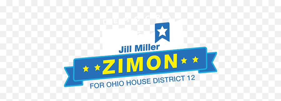 Jill Miller Zimon For State House District 12 Ohio House - Hurricane Emoji,Political Logo