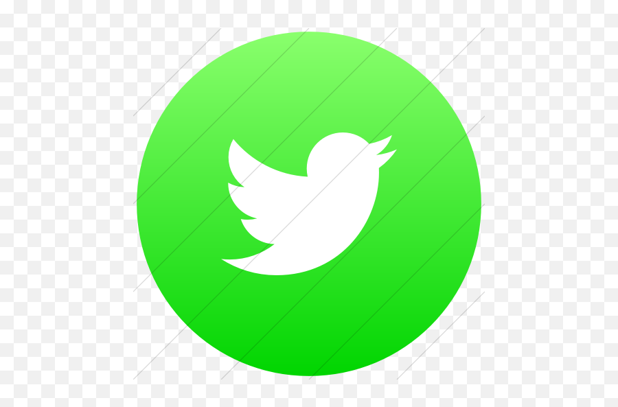 Flat Circle White - Neon Green Twitter Logo Png Emoji,Circle Twitter Png