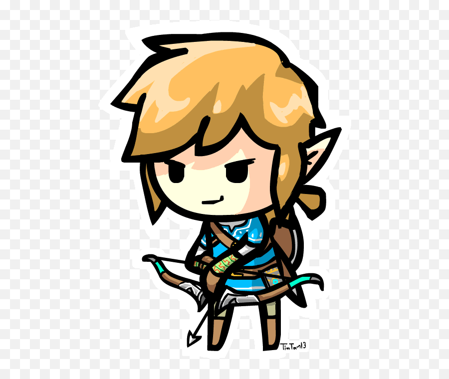 Chibi Breath Of The Wild Link By Timtam13 Legend Of Zelda - Fictional Character Emoji,Breath Of The Wild Link Png