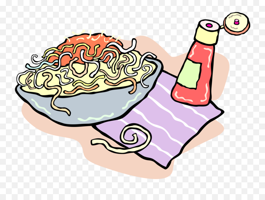 Royalty Free Spaghetti Pasta Dinner In Bowl - Clip Art Png Clip Art Emoji,Dinner Clipart