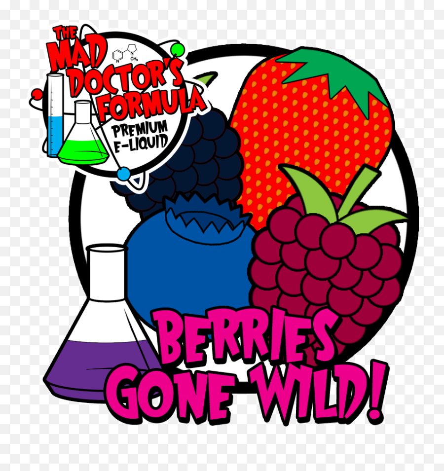 Berries Gone Wild Ml The Mad Doctor - Funny Cartoon Fresh Emoji,Cheesecake Clipart
