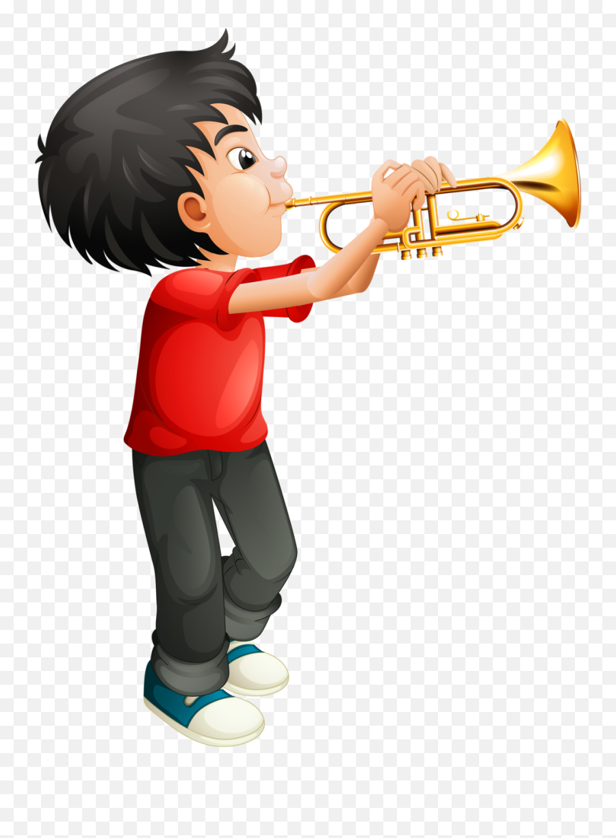 My Young 46th Trumpet Student Drops Out - Child Playing Cornet Cartoon Emoji,Trumpet Clipart