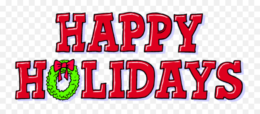 Hohoho Wordart Christmas Holidays - Happy Holidays Emoji,Transparent Happy Holidays