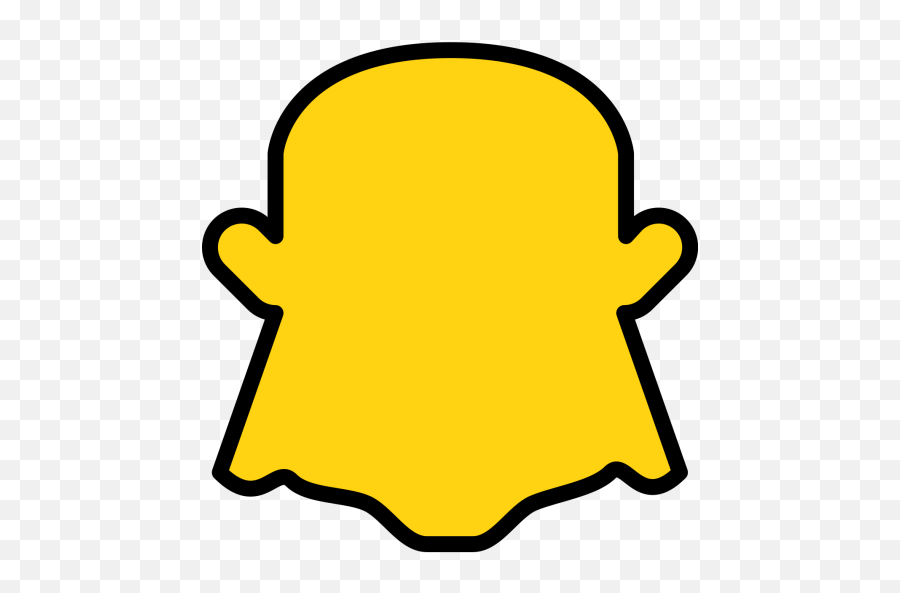 Snapchat Logo Icon Of Colored Outline Style - Available In Icon Emoji,Snapchat Icon Png