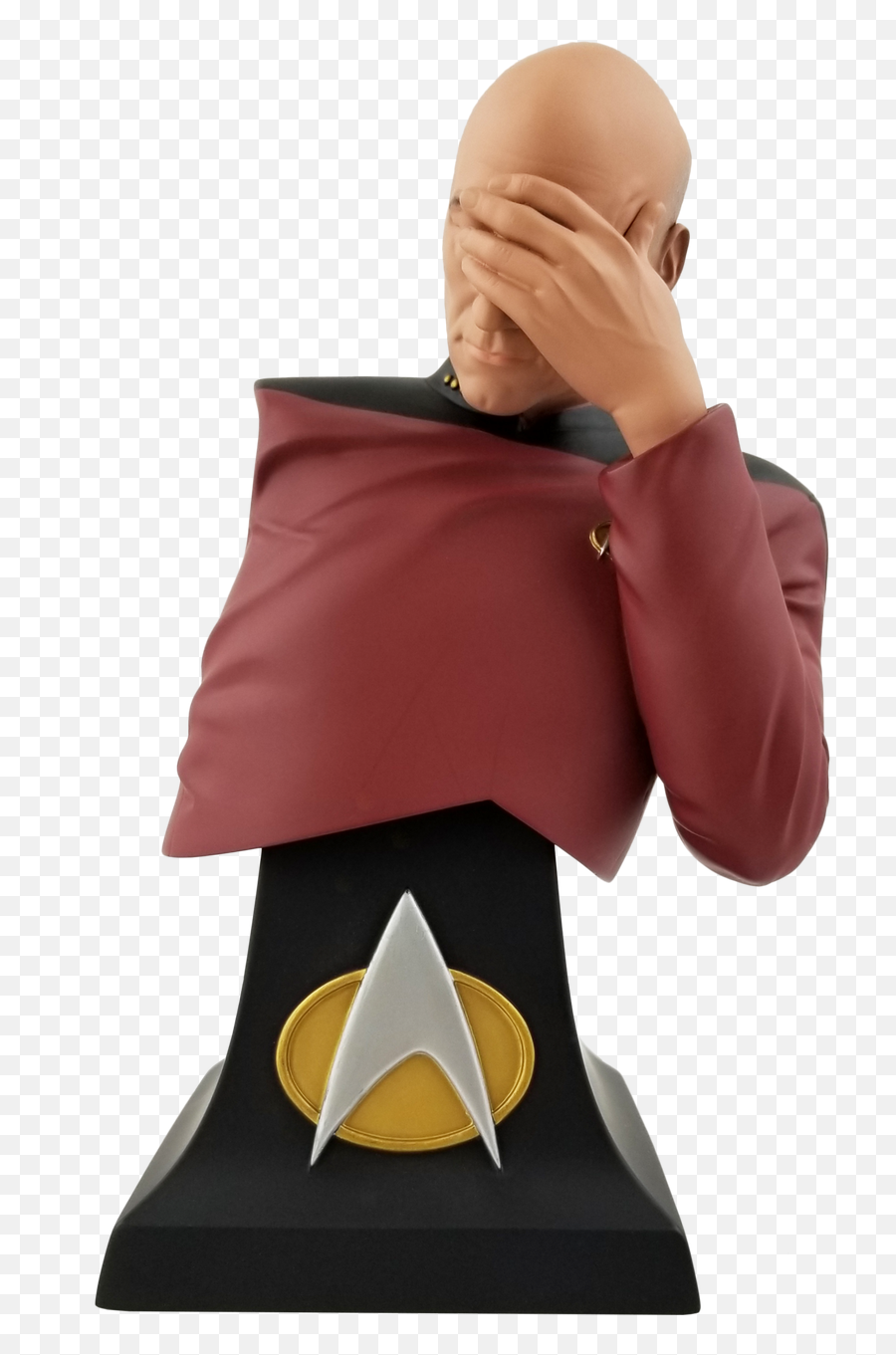Star Trek The Next Generation Picard Facepalm Limited Edition Bust - San Diego Comiccon 2020 Previews Exclusive Emoji,Star Trek Next Generation Logo