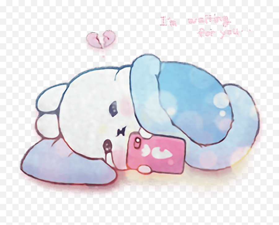 Download Bunny Kawaii Sad Sadness Inlove Rabbit Emoji,Cute Bunny Png