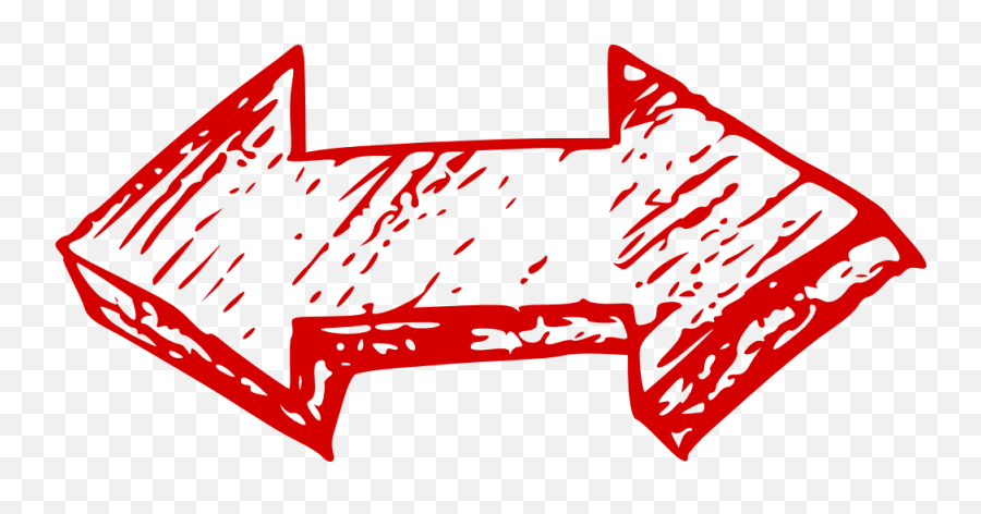 Double Red Arrow Doodle Transparent Png - Double Arrow Png Emoji,Red Arrow Png