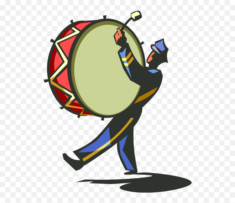 Clip Art Royalty Free Library Marching - Bass Drum Clipart Png Emoji,Marching Band Clipart