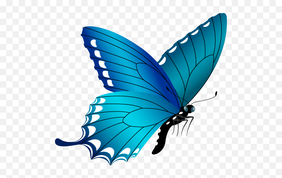 Download Blue Butterfly Png Image - Free Butterfly Clipart Blue Butterfly Design Transparent Emoji,Butterfly Png