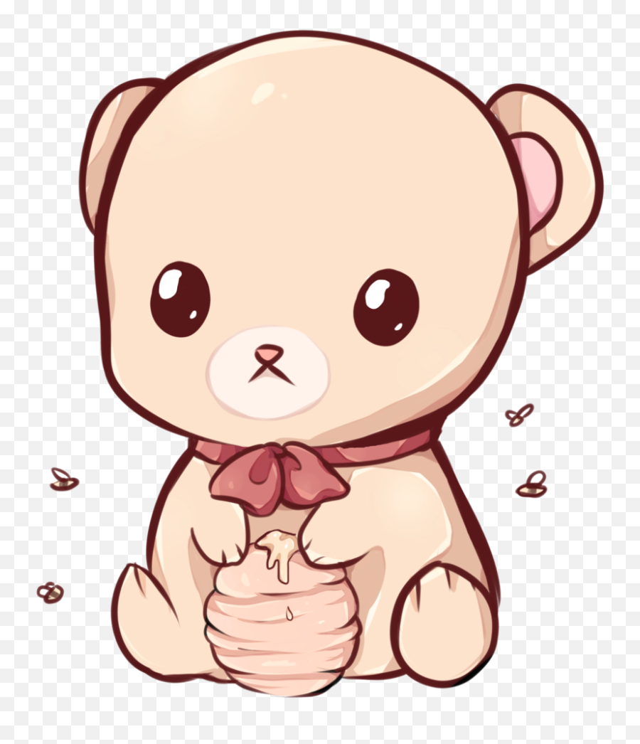 Kawaii Bear Drawing Transparent Png - Kawaii Teddy Bear Drawing Emoji,Kawaii Transparent