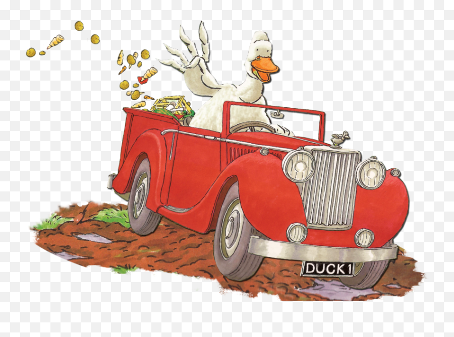 Antique Car Duck In The Truck Clip Art - Tale Clipart Png Duck In The Truck Duck Emoji,Old Truck Clipart