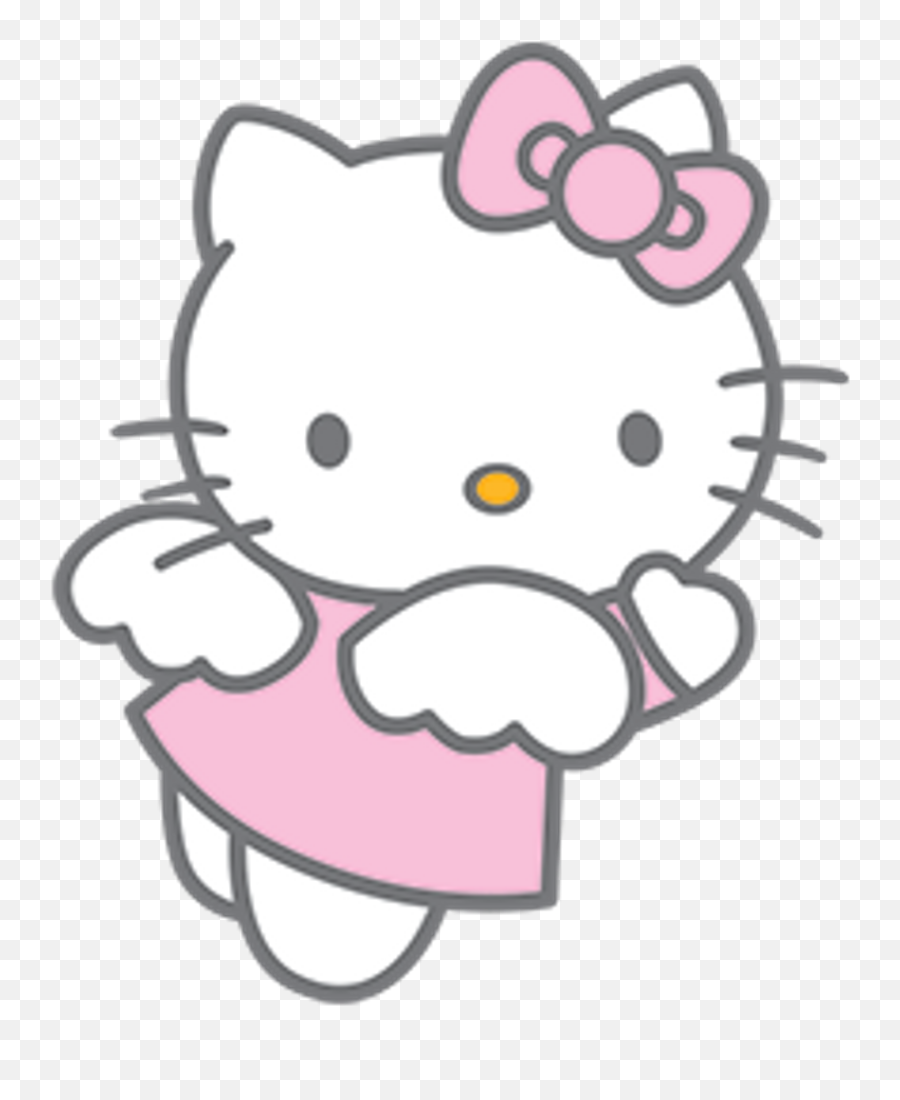 Angel Hello Kitty Transparent Png Image - Hello Kitty Non Binary Emoji,Hello Kitty Transparent