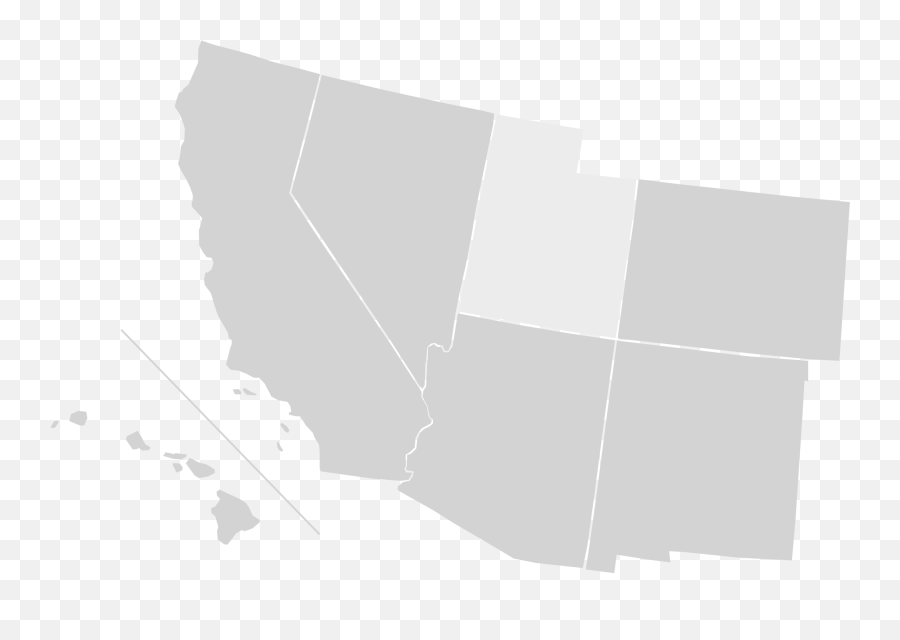 Download Hd South Western Us Map Blank Blank Us Map - Southwestern Blank Us Map Emoji,Us Map Png