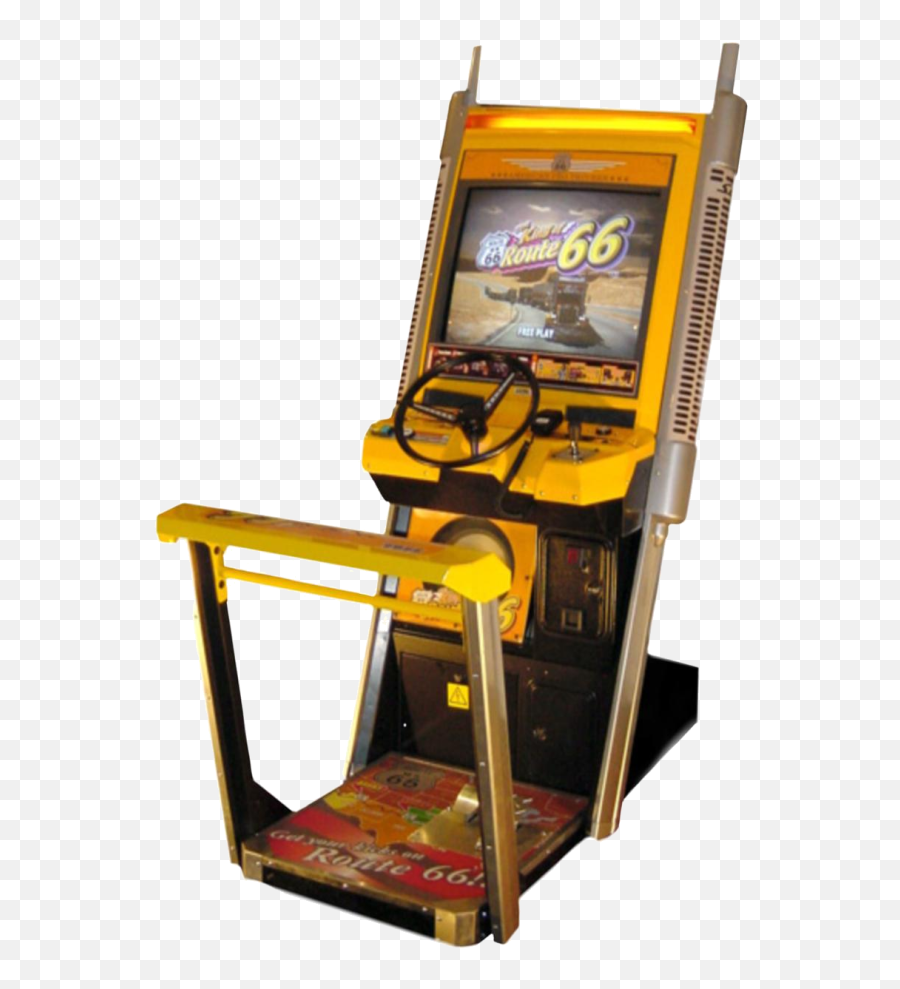 King Of Route 66 Arcade Machine Hire - Video Game Arcade Arcade Cabinet Emoji,Arcade Clipart