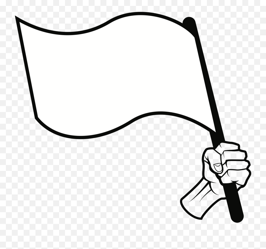 White Flag Transparent Png Image - White Flag Cartoon Png Emoji,White Flag Png