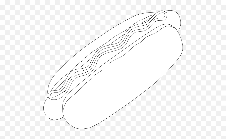 Hot - Dog Clipart Black And White Hot Dog Png Dodger Dog Emoji,Dog Clipart Black And White