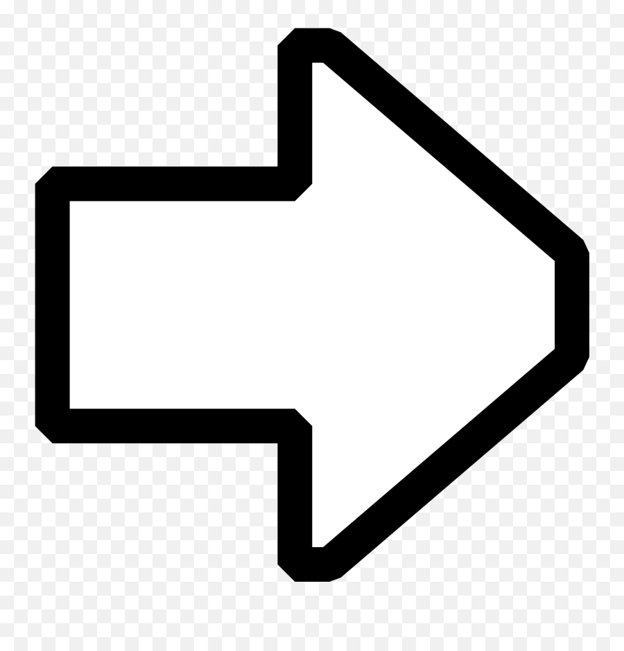 The White Arrow - Arrow Pointing Right White Emoji,White Arrow Png