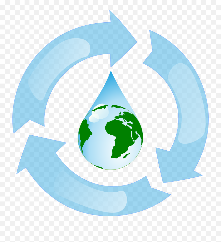 Clipart Water Logo Clipart Water Logo - Recycle Water Logo Png Emoji,Water Logo